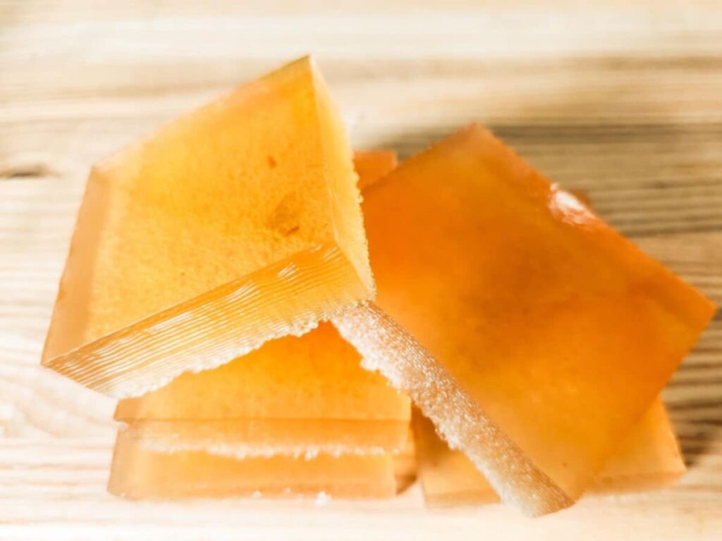 homemade jello from scratch (gelatin) with apple juice sugar free