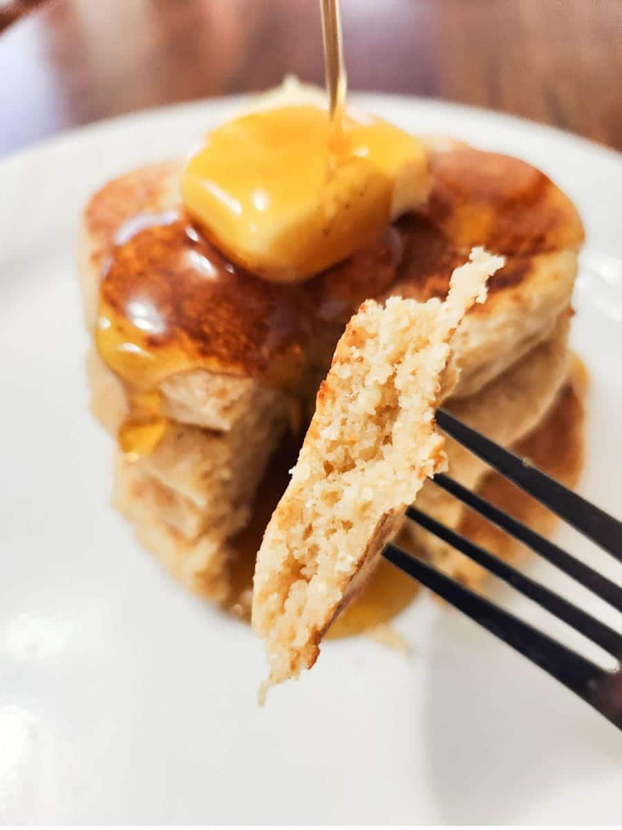 fresh milled flour sourdough pancakes with wheat berries fermented whole grain