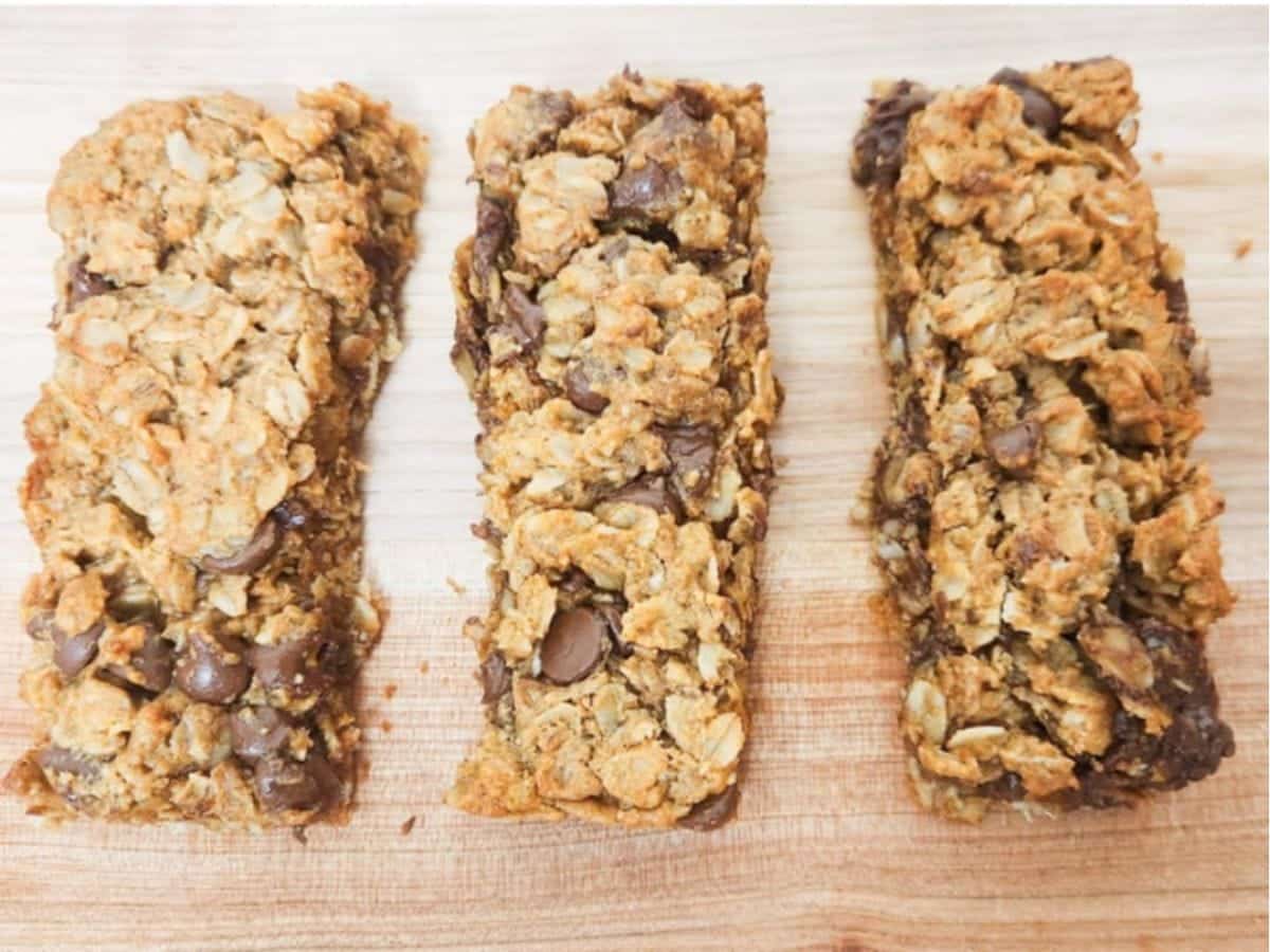 sugar free gluten free monster cookie granola breakfast bars